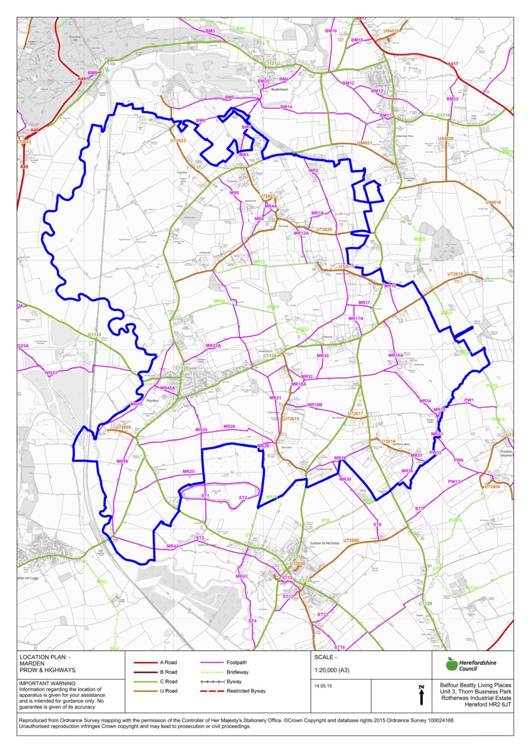 Footpaths Marden Links